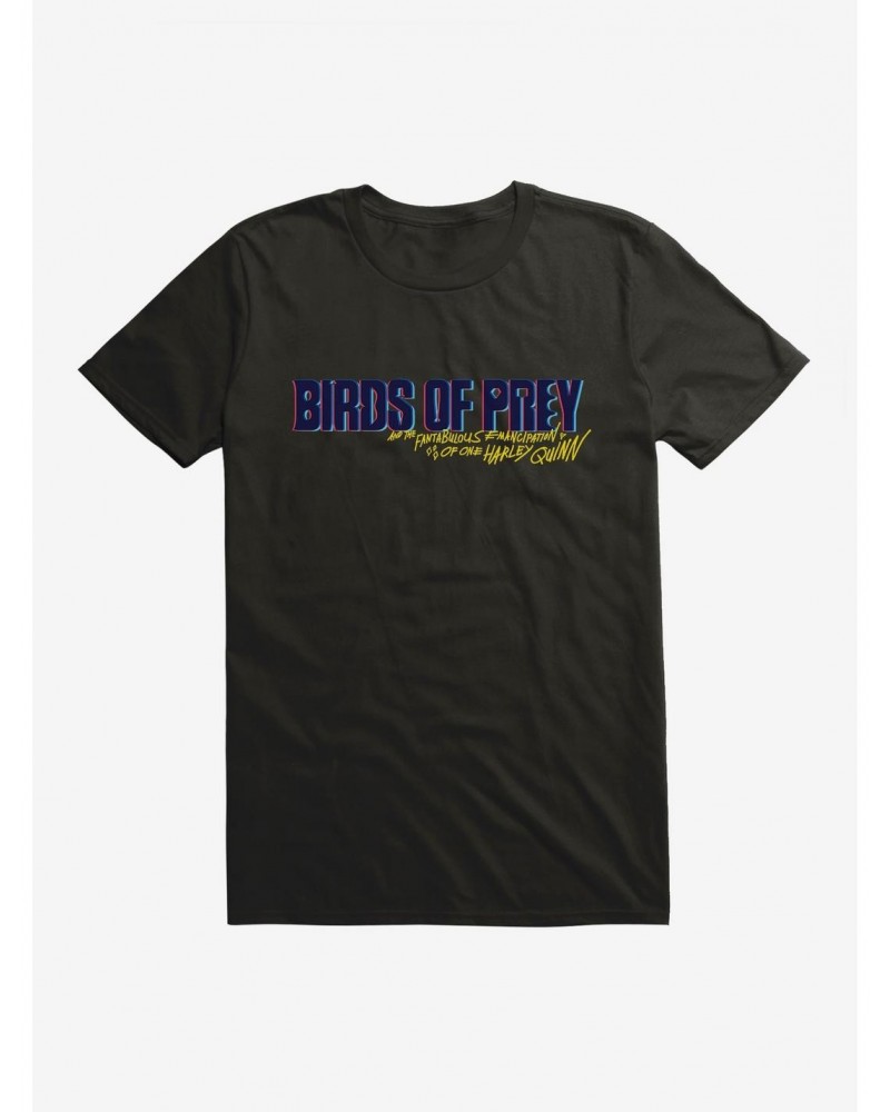 DC Comics Birds Of Prey Harley Quinn 3D Title T-Shirt $6.88 T-Shirts