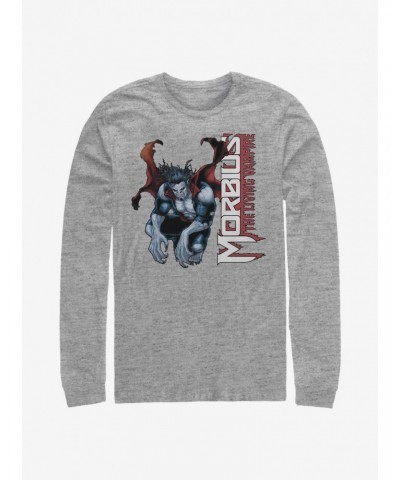 Marvel Morbius Hero Shot Long-Sleeve T-Shirt $12.37 T-Shirts