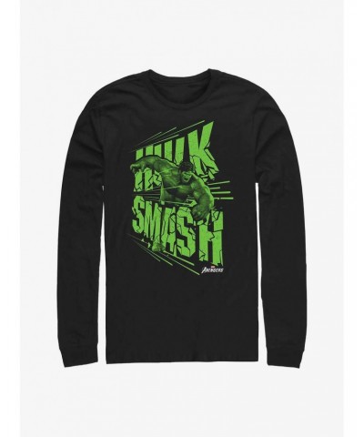 Marvel Hulk Smash Dash Long-Sleeve T-Shirt $12.37 T-Shirts