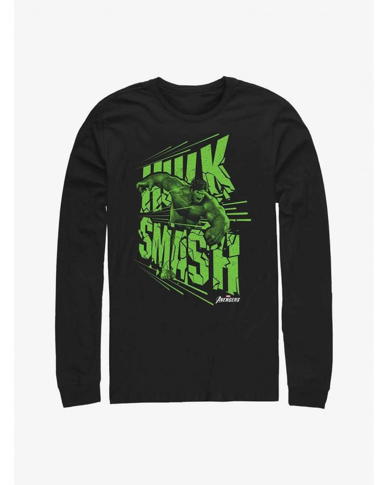 Marvel Hulk Smash Dash Long-Sleeve T-Shirt $12.37 T-Shirts