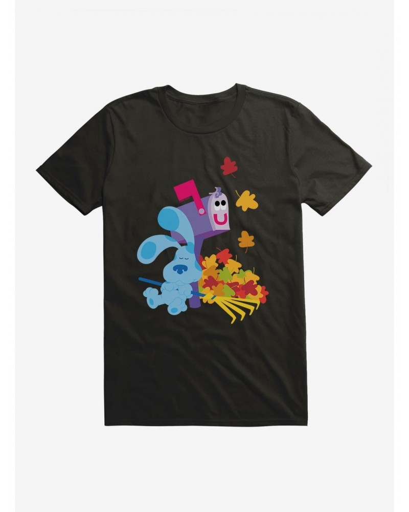 Blue's Clues Mailbox And Blue Autumn Leaves T-Shirt $10.76 T-Shirts