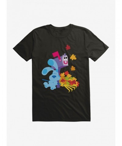 Blue's Clues Mailbox And Blue Autumn Leaves T-Shirt $10.76 T-Shirts