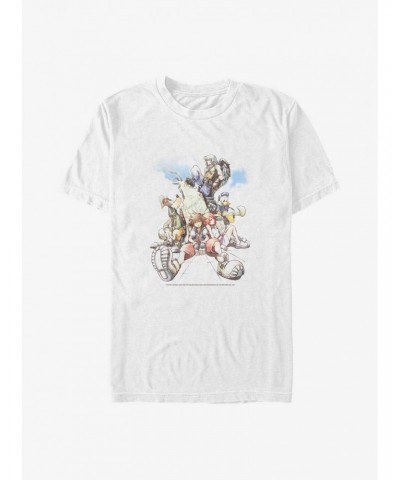 Disney Kingdom Hearts Group In The Clouds Big & Tall T-Shirt $10.05 T-Shirts