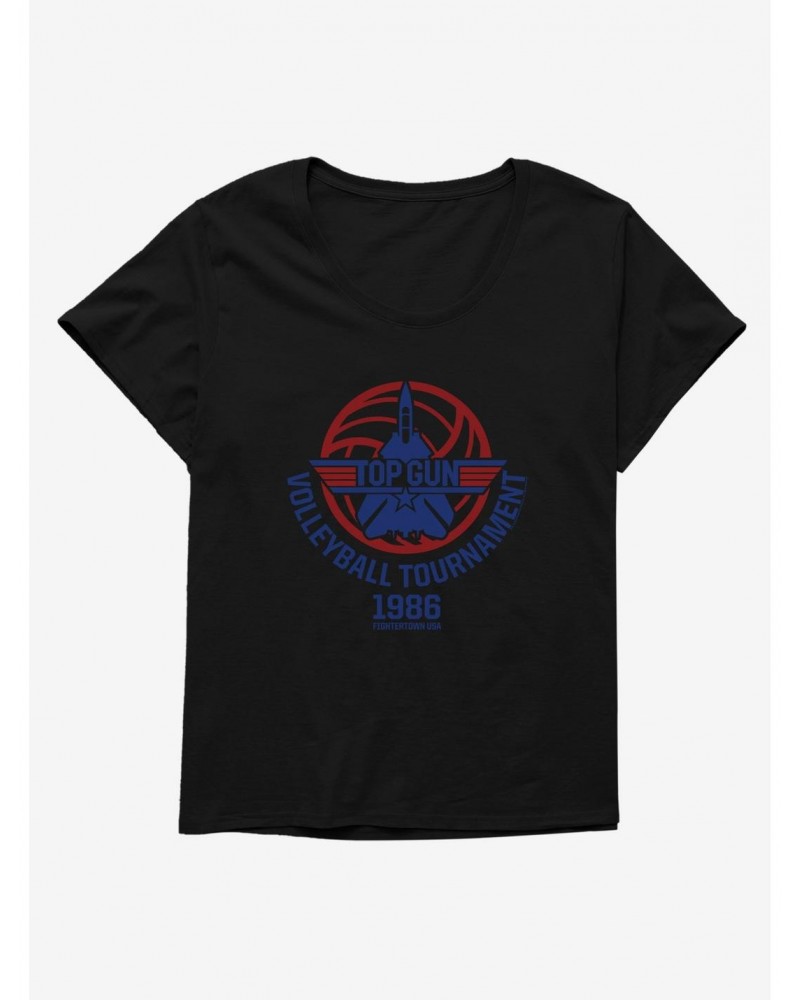 Top Gun Volleyball Tournament Girls T-Shirt Plus Size $10.52 T-Shirts