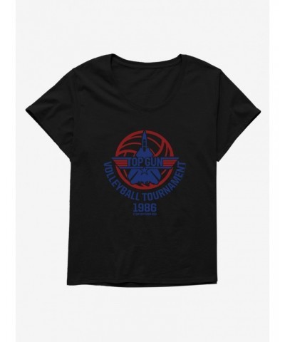 Top Gun Volleyball Tournament Girls T-Shirt Plus Size $10.52 T-Shirts