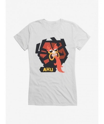 Samurai Jack Aku Glare Girls T-Shirt $8.57 T-Shirts