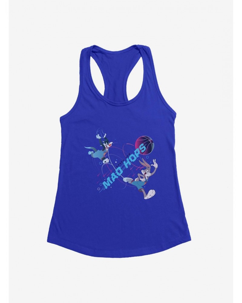 Space Jam: A New Legacy Bugs Bunny And Sylvester Cat Mad Hops Girls Tank $8.37 Tanks