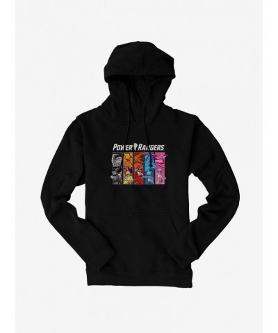 Mighty Morphin Power Rangers Lineup Hoodie $17.24 Hoodies