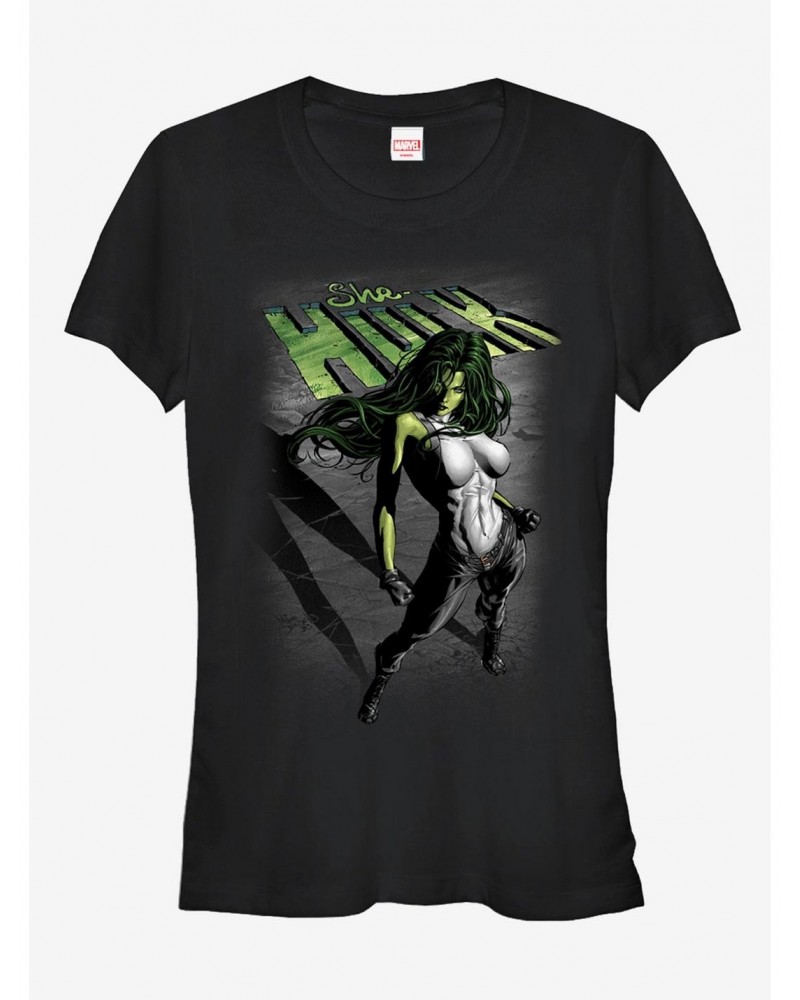 Marvel She-Hulk Shadow Girls T-Shirt $6.37 T-Shirts