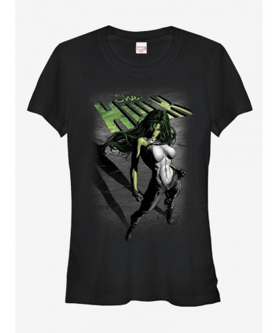 Marvel She-Hulk Shadow Girls T-Shirt $6.37 T-Shirts