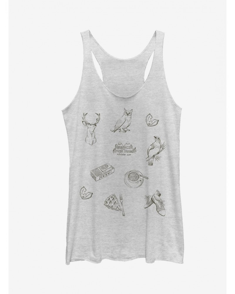 Twin Peaks Town Symbols Girls Tanks $10.15 Tanks