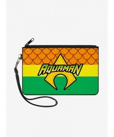 DC Comics Aquaman Logo Scales Wallet Canvas Zip Clutch $6.43 Clutches