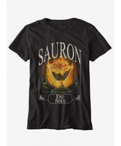 Lord Of The Rings Eye Of Sauron Boyfriend Fit Girls T-Shirt $4.08 T-Shirts