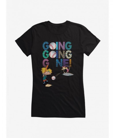 Hey Arnold! Baseball Going Going Gone Girls T-Shirt $6.18 T-Shirts