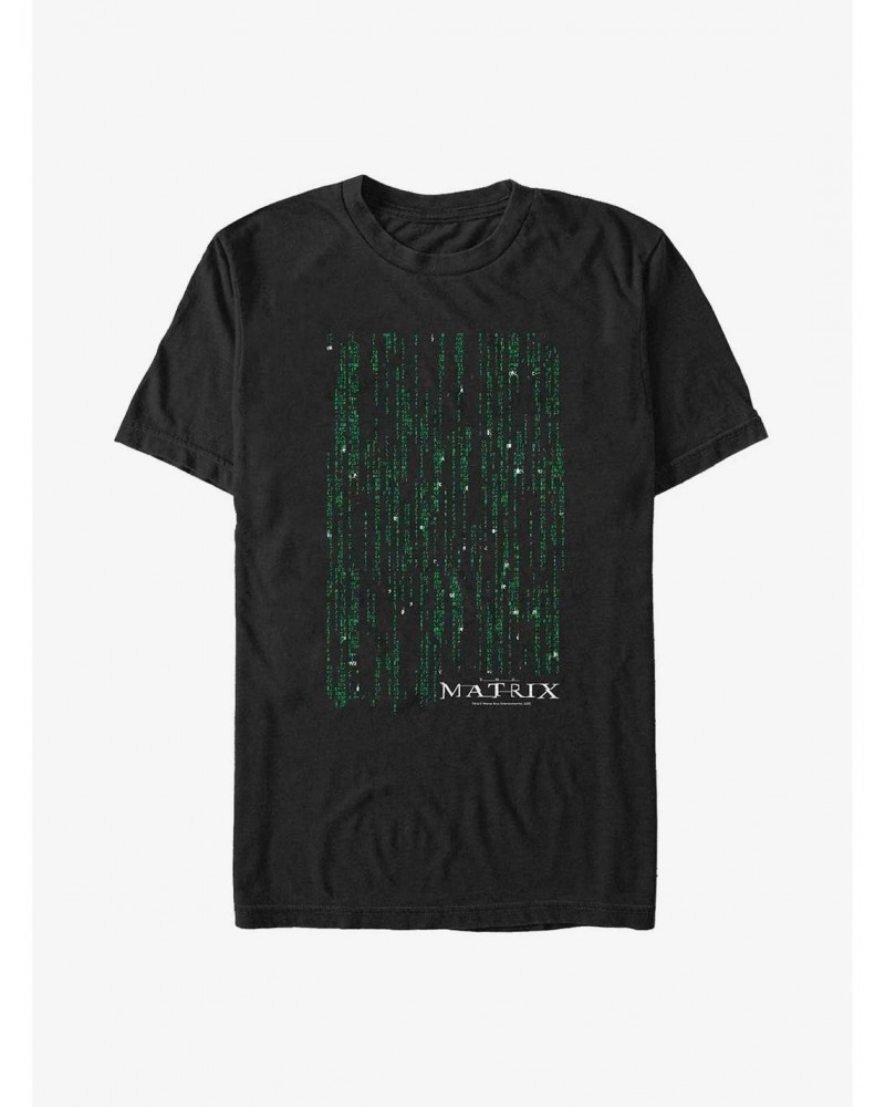 The Matrix Encyrpted Poster Big & Tall T-Shirt $10.52 T-Shirts