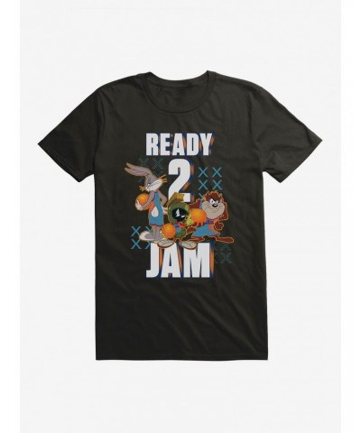 Space Jam: A New Legacy Bugs Bunny, Marvin The Martian, And Taz Ready 2 Jam T-Shirt $7.65 T-Shirts