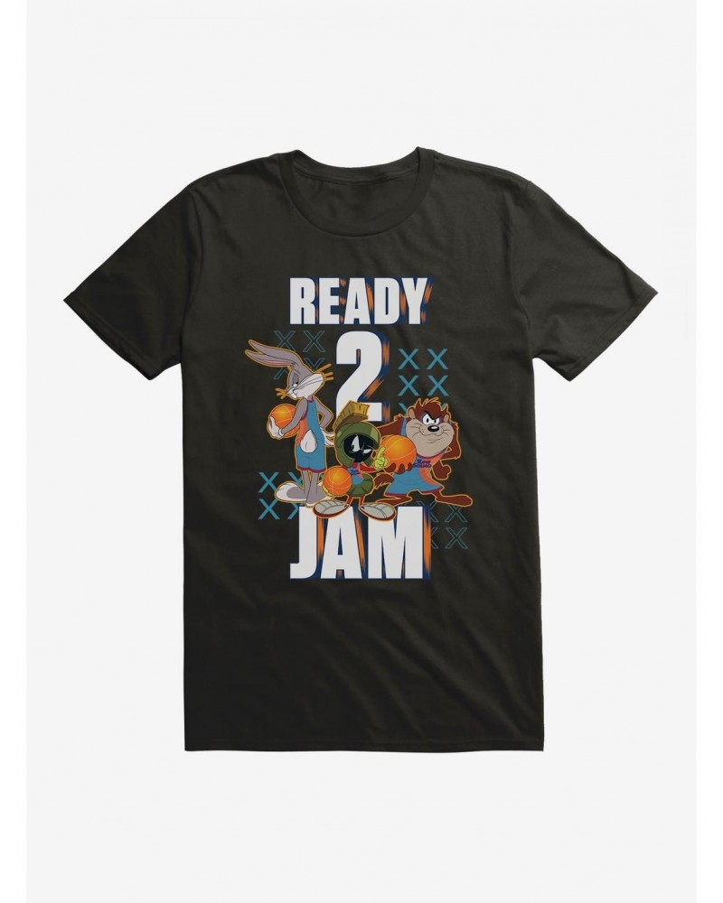 Space Jam: A New Legacy Bugs Bunny, Marvin The Martian, And Taz Ready 2 Jam T-Shirt $7.65 T-Shirts