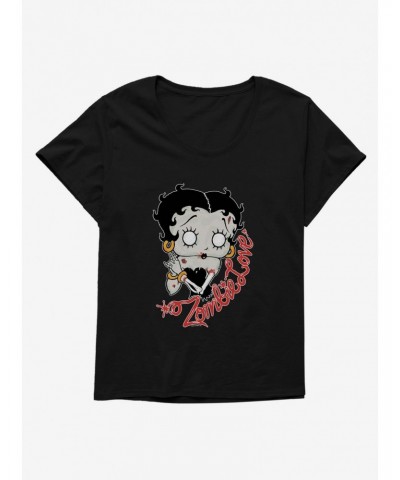 Betty Boop Zombie Love Girls T-Shirt Plus Size $10.52 T-Shirts