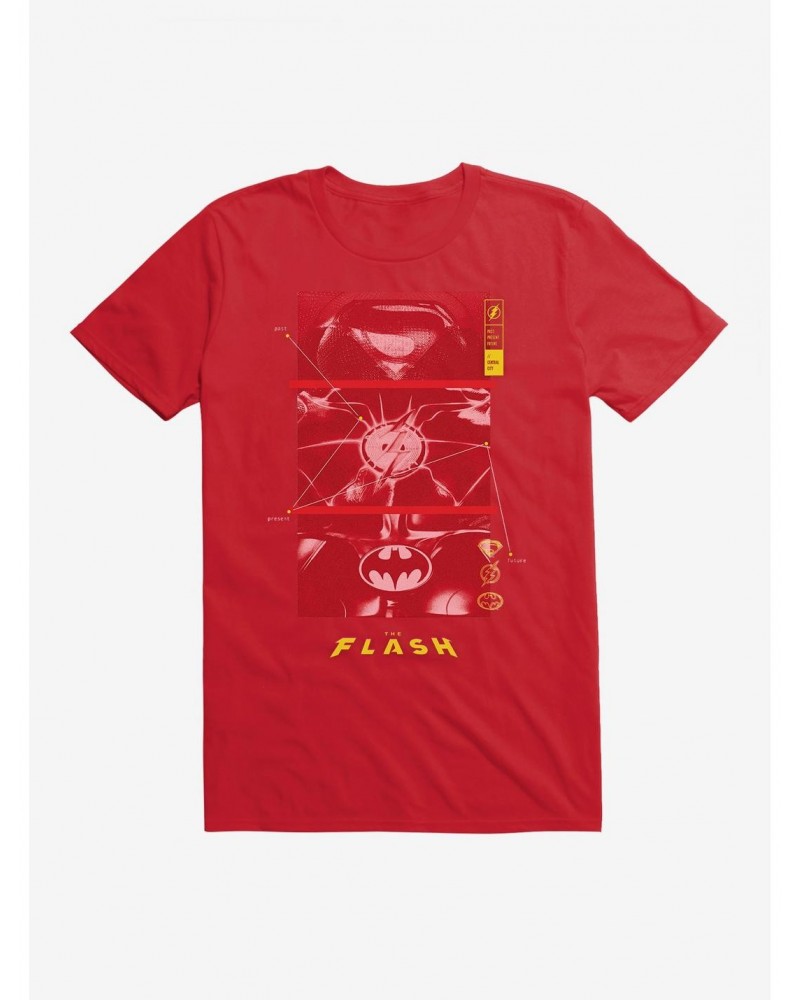 The Flash Past Present Future Heroes T-Shirt $9.37 T-Shirts