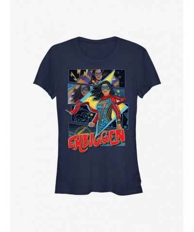 Marvel Ms. Marvel Embiggen Girls T-Shirt $6.18 T-Shirts