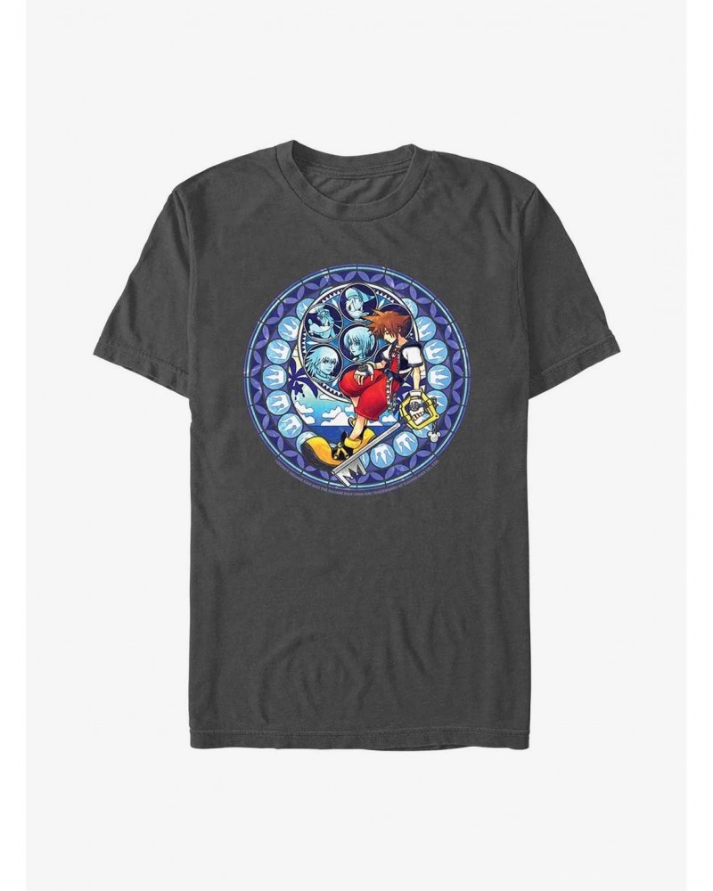 Disney Kingdom Hearts Stained Glass Sora T-Shirt $8.22 T-Shirts