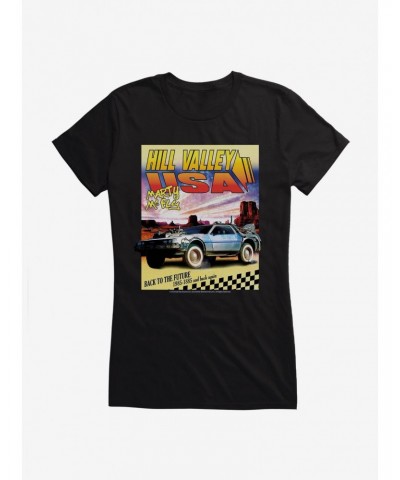 Back To The Future Hill Valley USA Girls T-Shirt $6.37 T-Shirts