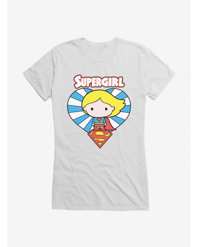 Supergirl Heart Chibi Girl's T-Shirt $6.57 T-Shirts