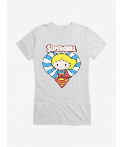 Supergirl Heart Chibi Girl's T-Shirt $6.57 T-Shirts