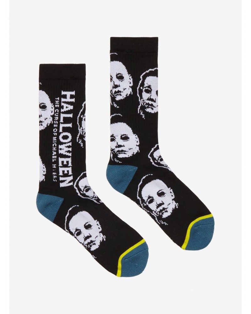 Halloween: The Curse Of Michael Myers Mask Crew Socks $1.77 Socks