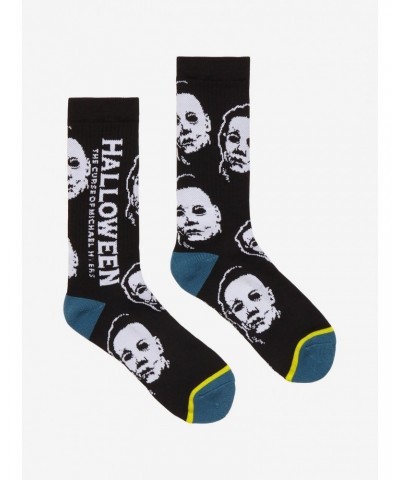 Halloween: The Curse Of Michael Myers Mask Crew Socks $1.77 Socks