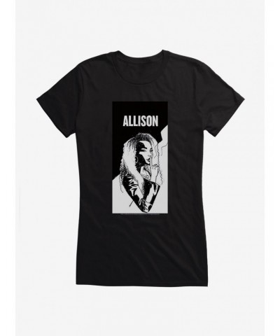 The Umbrella Academy Monochrome Allison Girls T-Shirt $9.96 T-Shirts