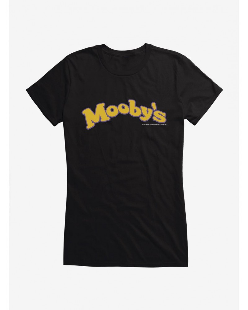 Jay And Silent Bob Reboot Mooby's Name Logo Girls T-Shirt $7.17 T-Shirts