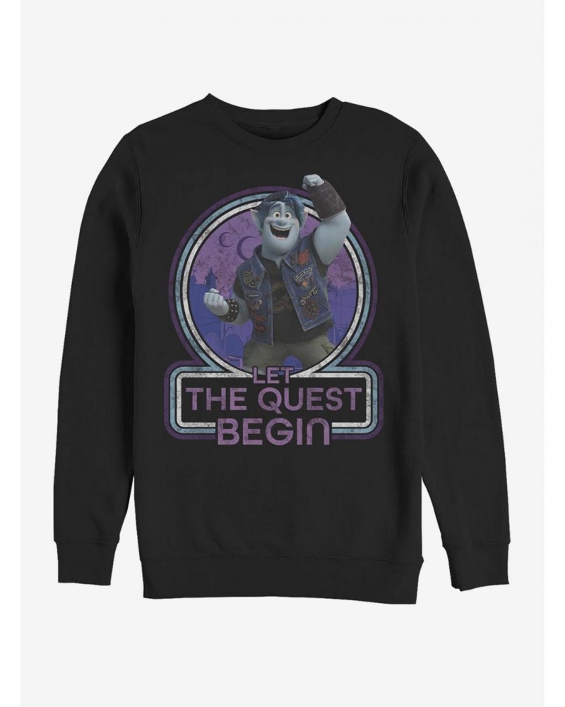 Disney Pixar Onward Begin Quest Crew Sweatshirt $10.85 Sweatshirts