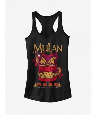 Disney Mulan Mushu Stone Dragon Head Girls Tank $9.36 Tanks