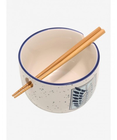 Attack On Titan Speckled Ramen Bowl With Chopsticks $5.89 Chopsticks