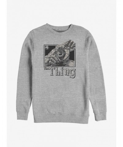 Marvel Fantastic Four Thing Pose Crew Sweatshirt $12.99 Sweatshirts