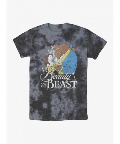 Disney Beauty and the Beast Classic Poster Tie-Dye T-Shirt $11.91 T-Shirts