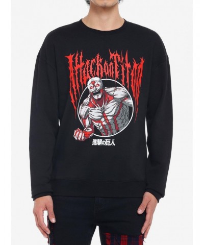 Attack On Titan Armored Titan Metal Sweatshirt $14.68 Sweatshirts