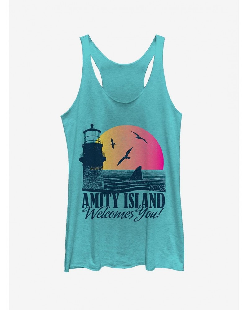 Amity Island Tourist Welcome Girls Tank $7.04 Tanks