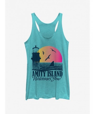 Amity Island Tourist Welcome Girls Tank $7.04 Tanks