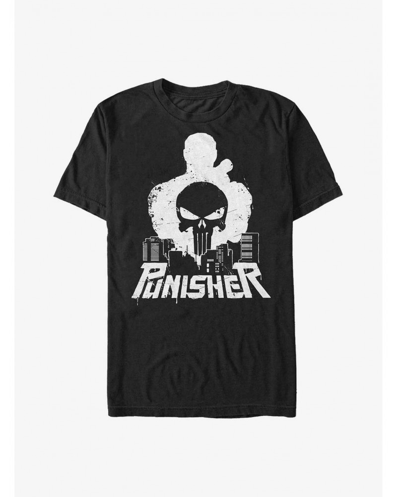 Marvel Punisher City Runner Poster Big & Tall T-Shirt $11.48 T-Shirts