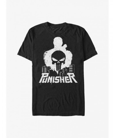 Marvel Punisher City Runner Poster Big & Tall T-Shirt $11.48 T-Shirts