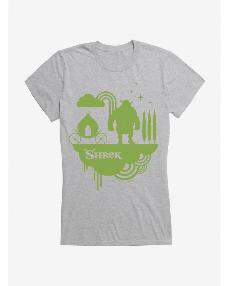 Shrek Onion Carriage Outline Girls T-Shirt $7.77 T-Shirts