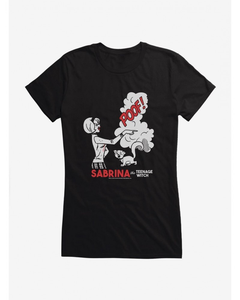 Archie Comics Sabrina The Teenage Witch Poof Girls T-Shirt $10.46 T-Shirts