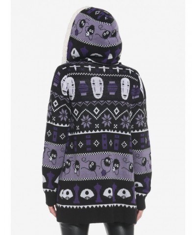 Her Universe Studio Ghibli Spirited Away Fair Isle Sherpa Girls Open Cardigan $23.60 Cardigans