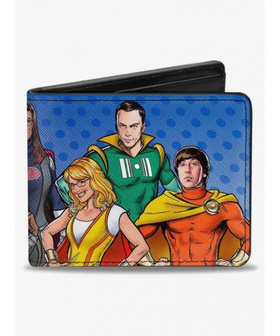 The Big Bang Theory Superhero Characters Bifold Wallet $6.90 Wallets