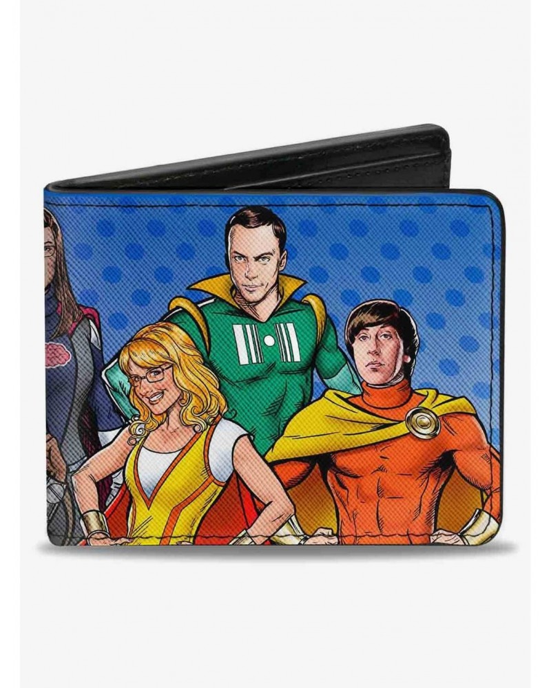 The Big Bang Theory Superhero Characters Bifold Wallet $6.90 Wallets