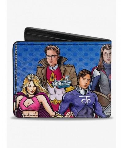 The Big Bang Theory Superhero Characters Bifold Wallet $6.90 Wallets