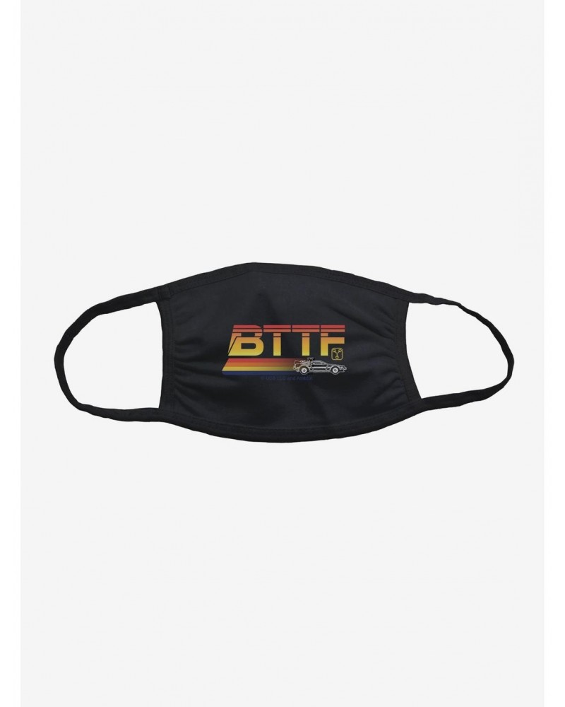 Back To The Future BTTF Rainbow Script Face Mask $5.96 Masks