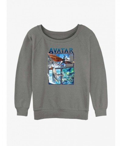 Avatar: The Way of Water Air and Sea Girls Slouchy Sweatshirt $14.17 Sweatshirts